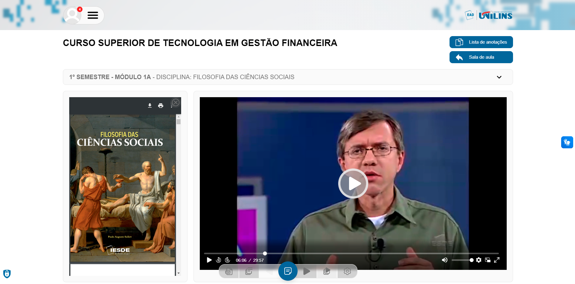 AVA - Ambiente Virtual de Aprendizagem